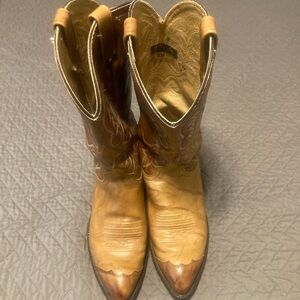 Brown Leather Cowboy Boots